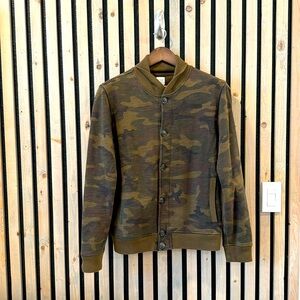 Gap Shawl Collar Camouflage Cardigan - S